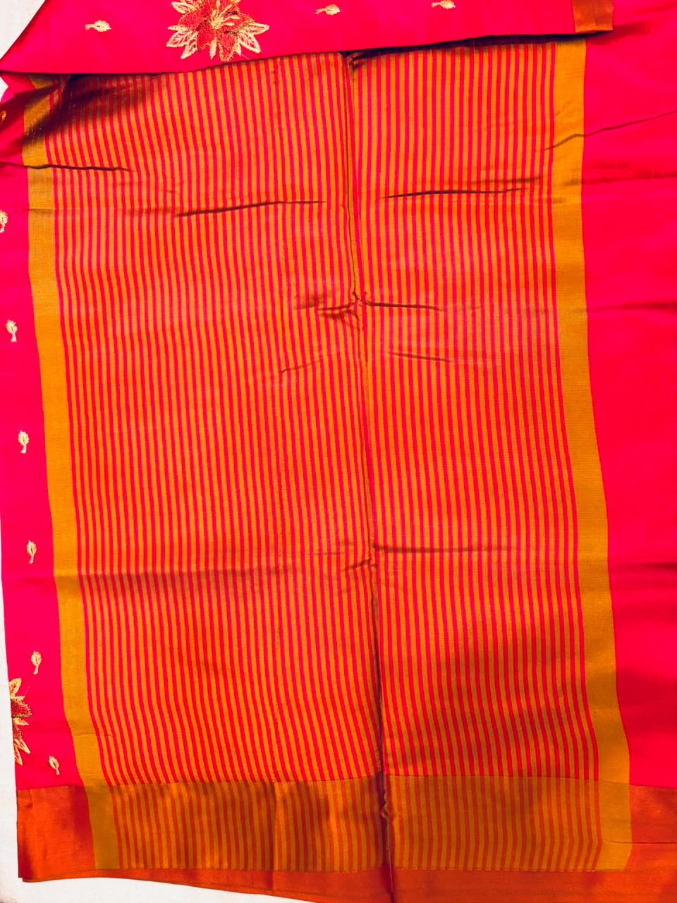 Magenta Pink Soft Silk Saree  MPSS4